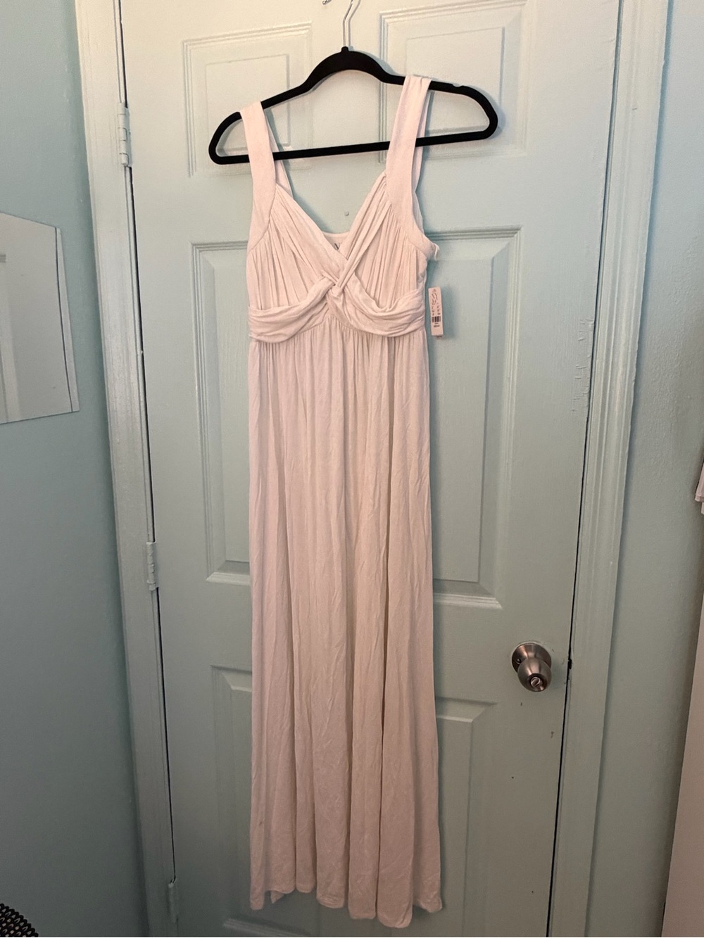 New York & Company Pale Pink Sleeveless Maxi Dress